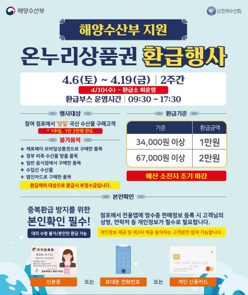 보도자료2 온누리상품권 환급 행사 포스터