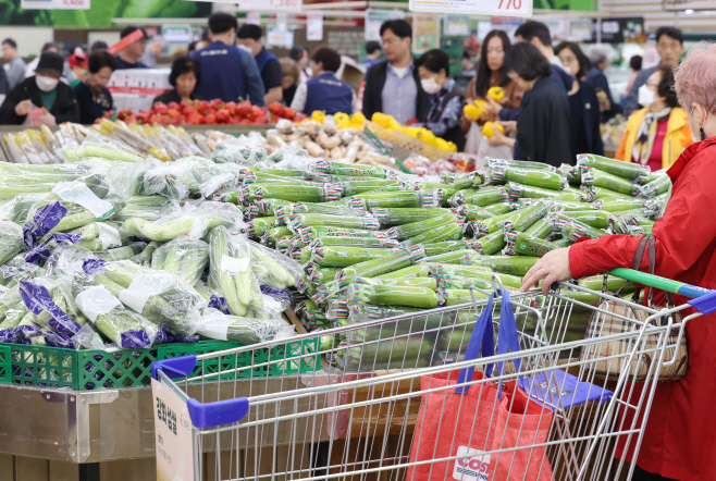 '기록적' 한국 식품 인플레