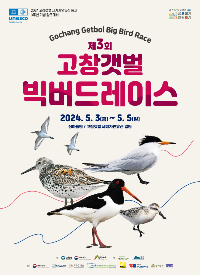 제3회 고창갯벌 빅버드레이스 행사 포스터