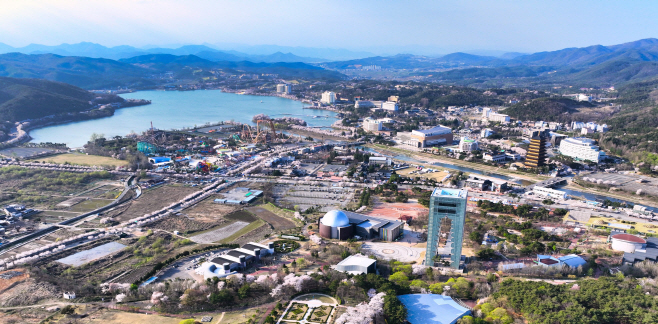 보문단지 전경(2024 봄)