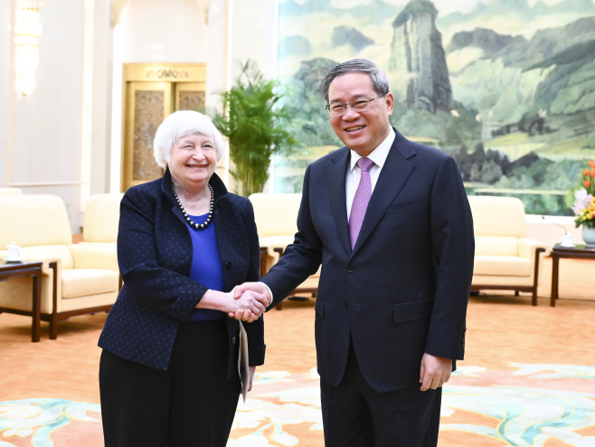 CHINA-BEIJING-LI QIANG-U.S. TREASURY SECRETARY-MEETING (CN)