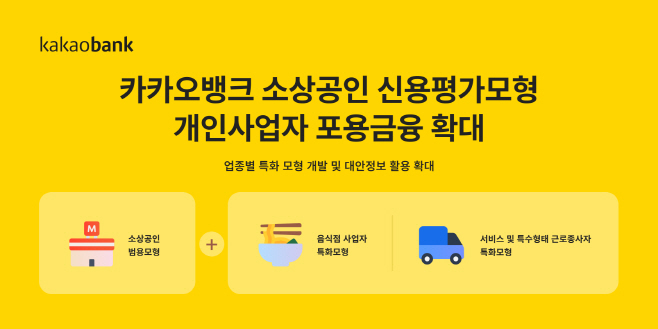 [보도자료 이미지] 카카오뱅크 소상공인 특화 신용평가모형