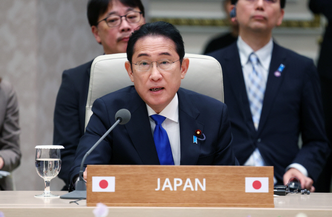 기시다 일본 총리, 제9차 한일중 정상회의 발언