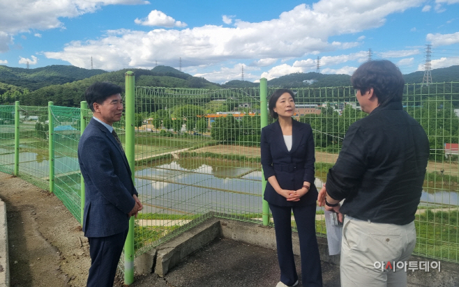 오영주 중기부 장관 아산 방문