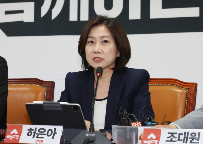 발언하는 허은아 대표