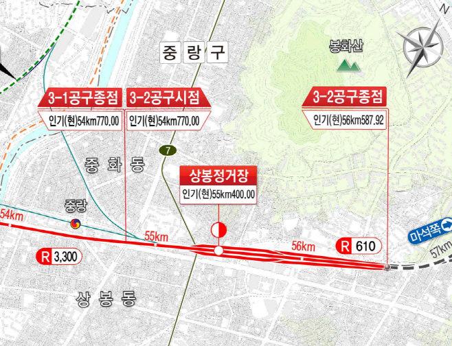 GTX-B 3-2공구 위치도