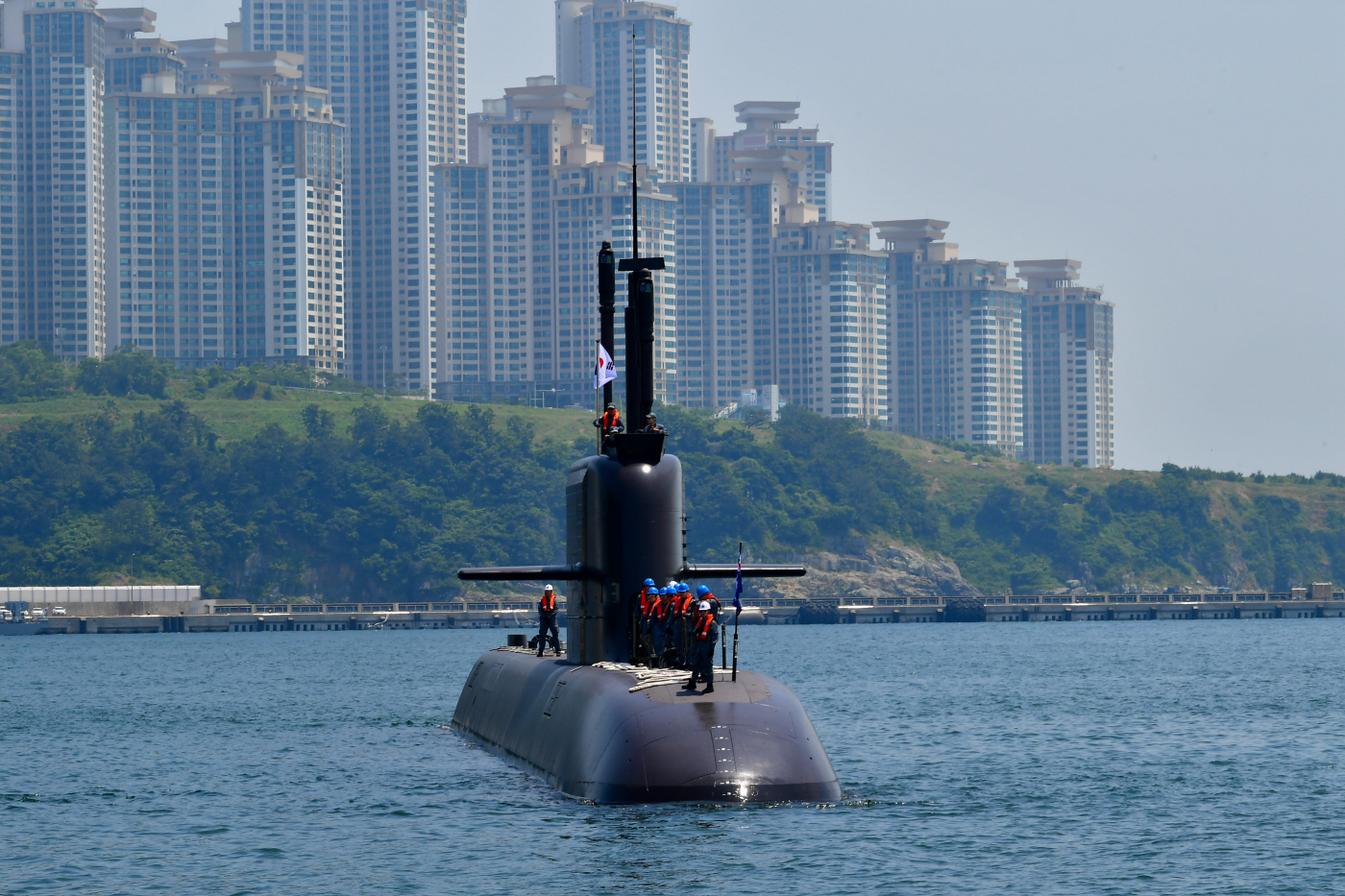 3,000톤급 잠수함 안무함 훈련 공개