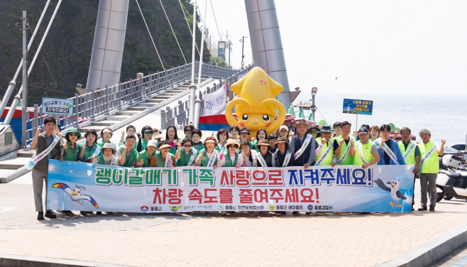울릉군 괭이갈매기 로드킬 예방 캠페인 실시 (2)