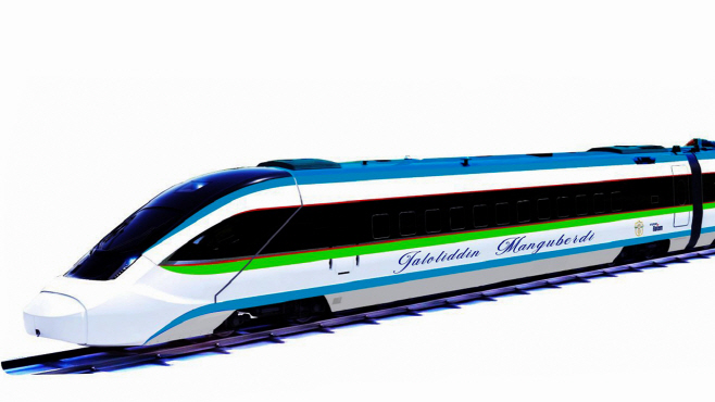 현대로템이 제작하는 우즈베키스탄 고속철도차량 조감도