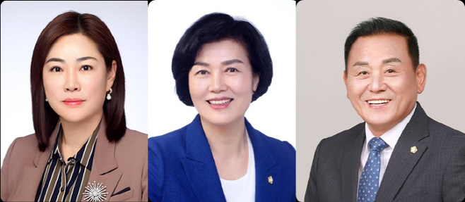 왼쪽부터 전주시의회 천서영 점섬길 양영환의원