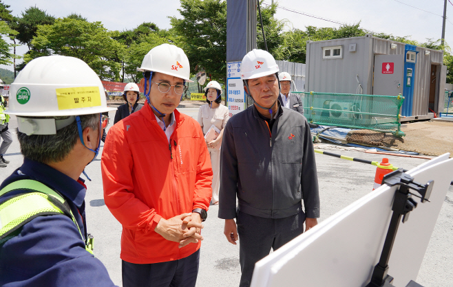 이완섭 서산시장, SK온 배터리 부문 대규모 투자 현장 방문