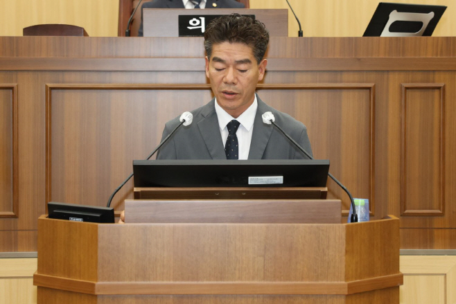 예천군의회 임시회 박재길 의원