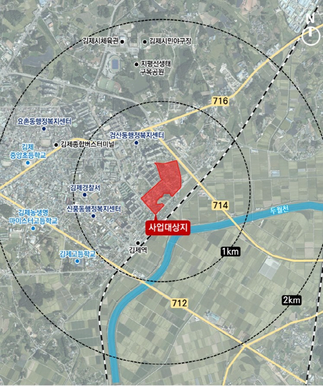 0702김제시 검산동 성당지구, 도시 취약지구
