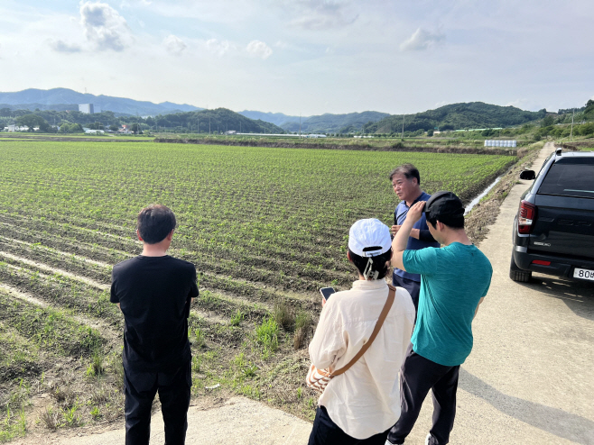 청양 칠갑산 콩 생산단지 육성 배우러 왔어요