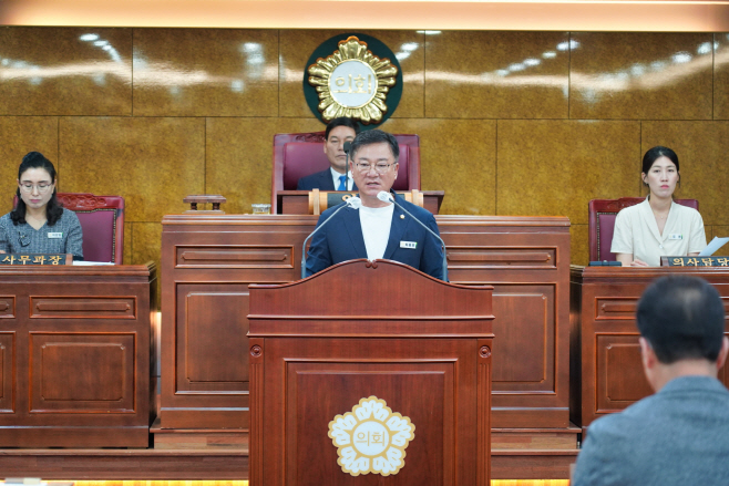 최용호 부의장폐기물처리시설 입지 후보지 선정 철회 결의