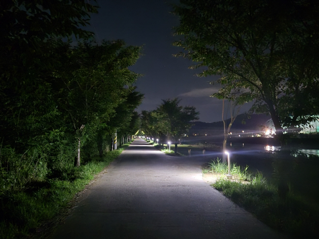 병성천 산책길 일대 LED 경관조명 조성