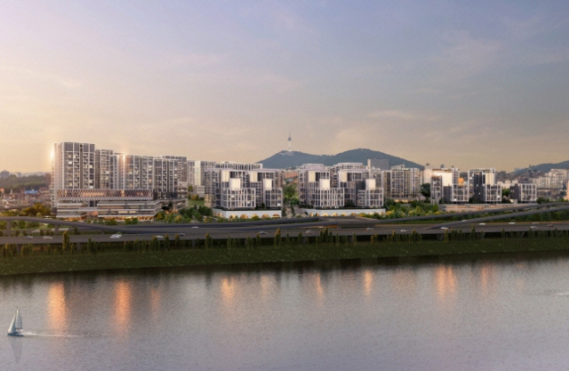 서울 용산구 한남5구역 재개발 사업 투시도