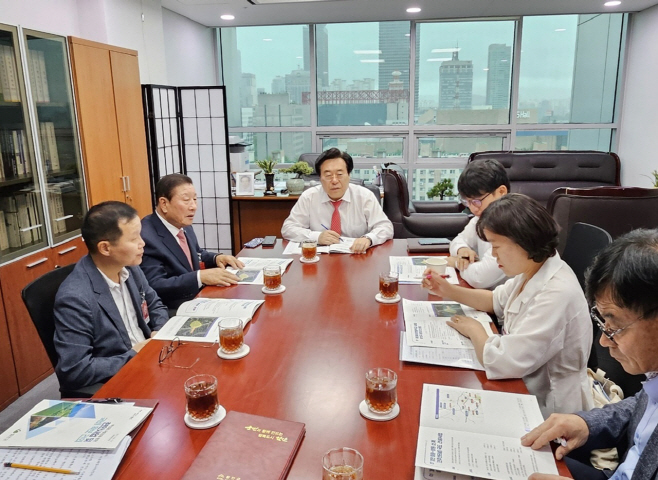 국비 확보 위해 박상웅 국회의원실 방문 건의1