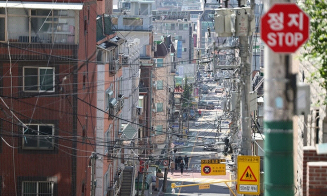 강서구 화곡동 빌라 밀집 지역 전경