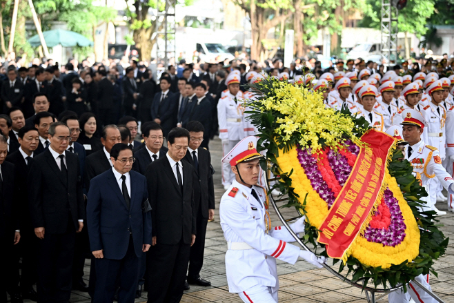 VIETNAM FUNERAL NGUYEN PHU TRONG <YONHAP NO-3682> (EPA)