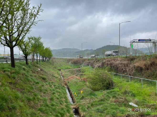 아산시 고속도로 미세먼지차단숲