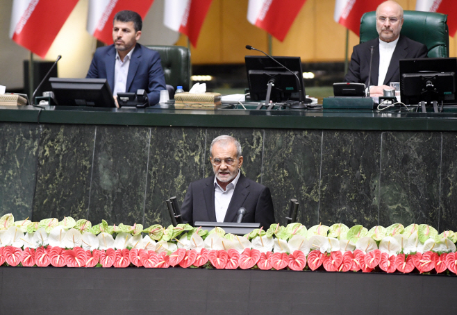 IRAN-TEHRAN-MASOUD PEZESHKIAN-PRESIDENT-SWEARING-IN CEREMONY