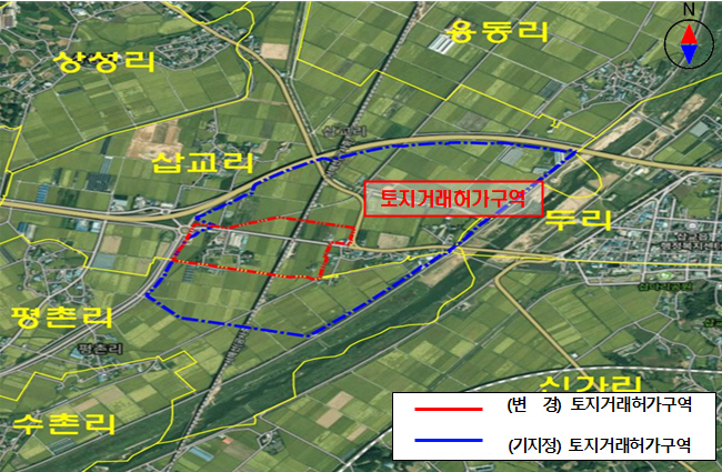 예산군, 내포역세권 도시 개발 사업지 토지거래허가구역 재지정