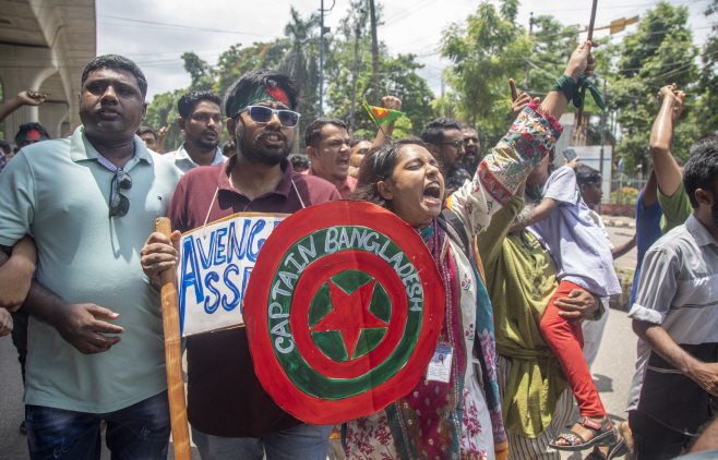 BANGLADESH UNREST STUDENT PROTESTS <YONHAP NO-6766> (EPA)