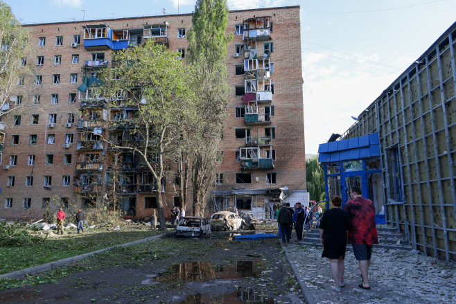 Kursk in aftermath of shelling