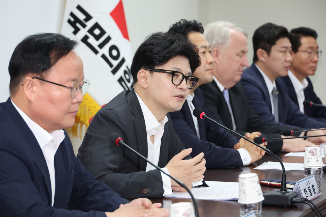 발언하는 국민의힘 한동훈 대표<YONHAP NO-6388>