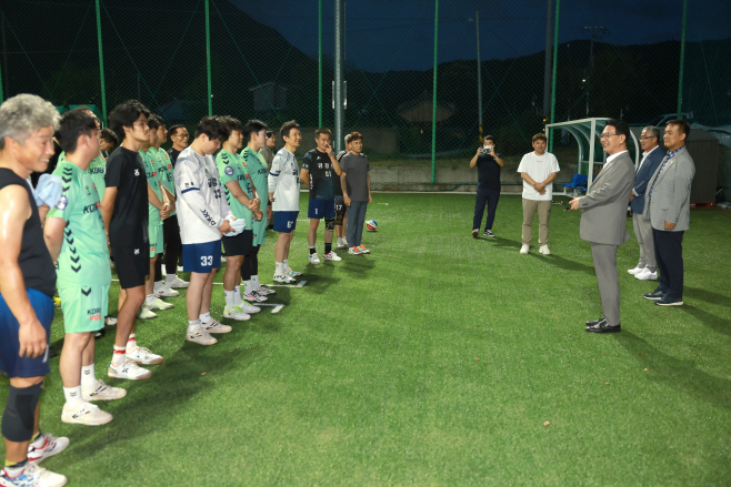 심덕섭 고창군수, 도민체전 출전 선수단 격려