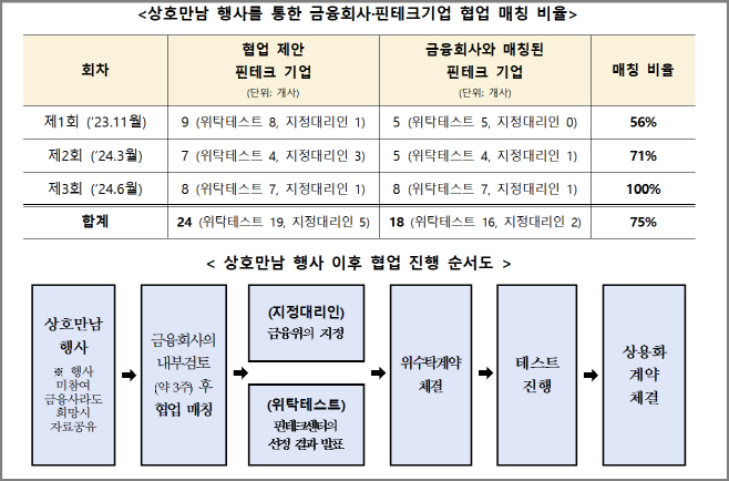 금융위원회 금-핀 상호만남 행사