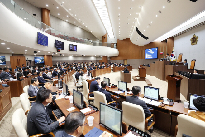 충남도의회 제355회 임시회 행감 계획 등 105개 안건 처리