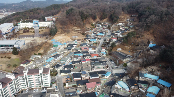 영주1동 숫골지구_ 항공사진