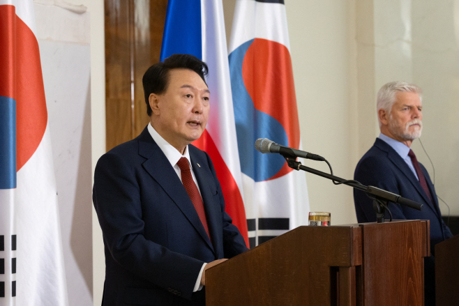 윤석열 대통령, 한·체코 정상 공동기자회견 발언