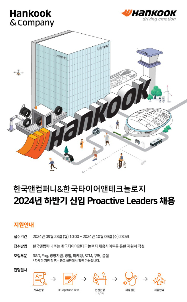 한국앤컴퍼니그룹, 2024 하반기 신입사원 공개 채용