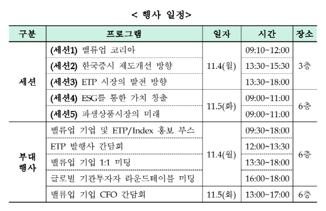 한국거래소 행사일정