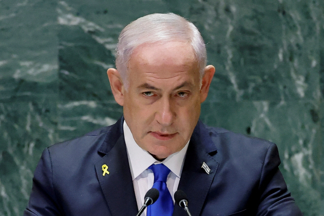 ISRAEL-PALESTINIANS/NETANYAHU <YONHAP NO-4194> (REUTERS)