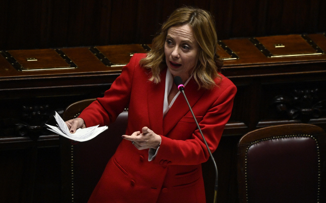 ITALY PARLIAMENT <YONHAP NO-0253> (EPA)