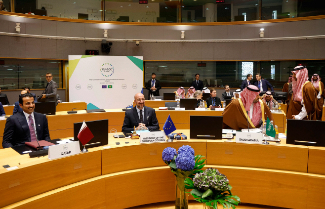 BELGIUM-EU-GCC-GULF-SUMMIT-ISRAEL-PALE NO-0040AFP