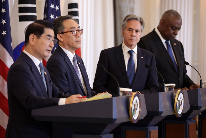 US-SECRETARIES-BLINKEN-AND-AUSTIN-MEET-WITH-THEIR-KOREAN-COUNTER