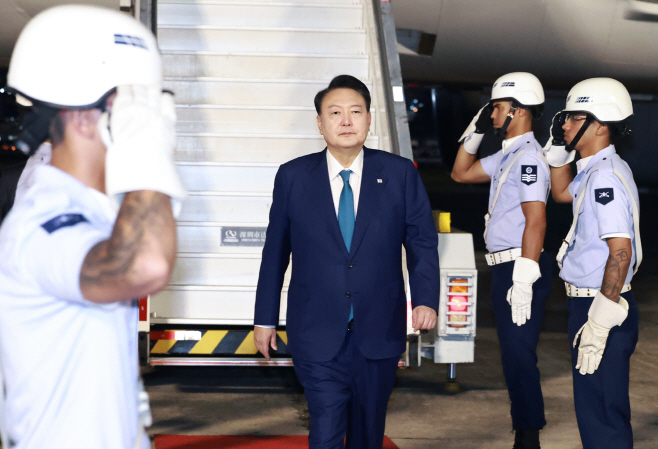 G20 정상회의 브라질 리우 도착한 윤석열 대통령