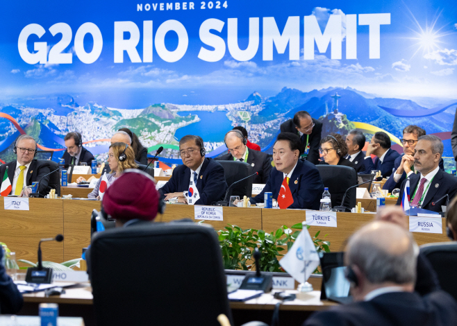 윤석열 대통령, G20 정상회의 제1세션 발언