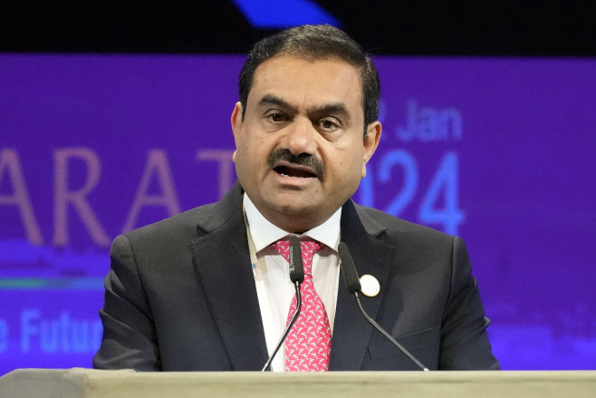 Adani Bribery Indictment <YONHAP NO-1274> (AP)