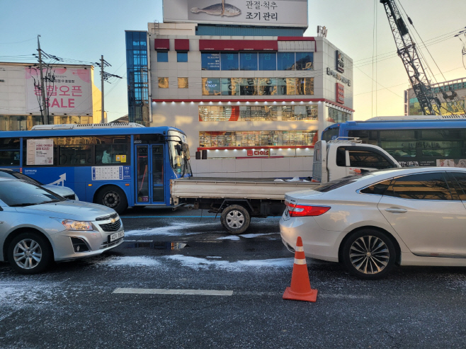 미아사거리 상수도관 누수 발생 지점