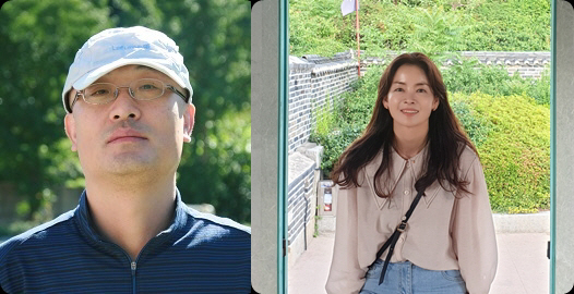 사진 왼쪽부터 이준호 소설가, 김근혜 아동문학가