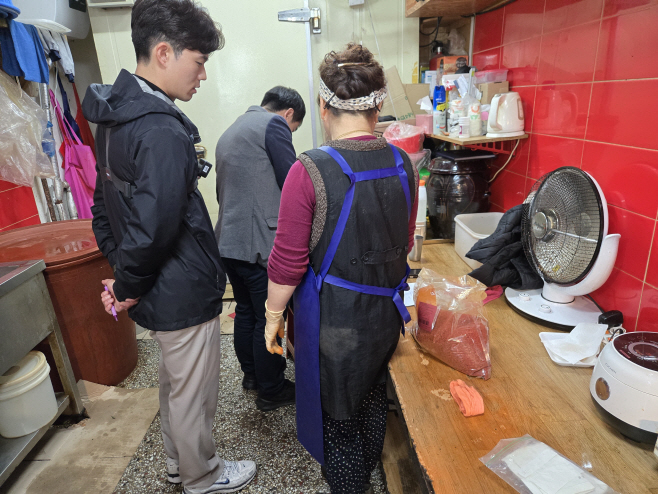 (경기)배추김치 제조업체 단속현장사진