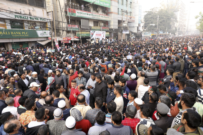 Bangladesh Protest <YONHAP NO-5481> (AP)