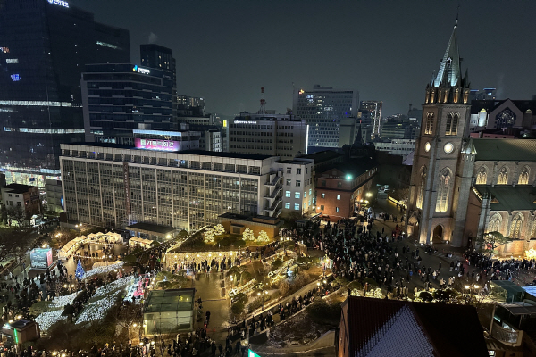 ⓒ천주교 서울대교구 23년 명동, 겨울을 밝히다 자료사진