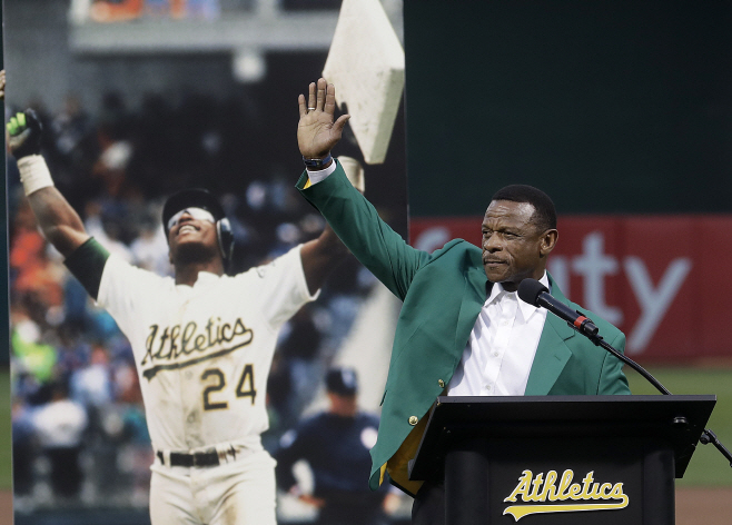 Obit Rickey Henderson Baseball <YONHAP NO-1618> (AP)